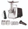  Зображення М'ясорубка Moulinex, 1600Вт, продук.-1.9кг/хв, 3 решітки + для ковбас., 3 терки, насадка для томатів, пластик+мет, чорно-сріб. 